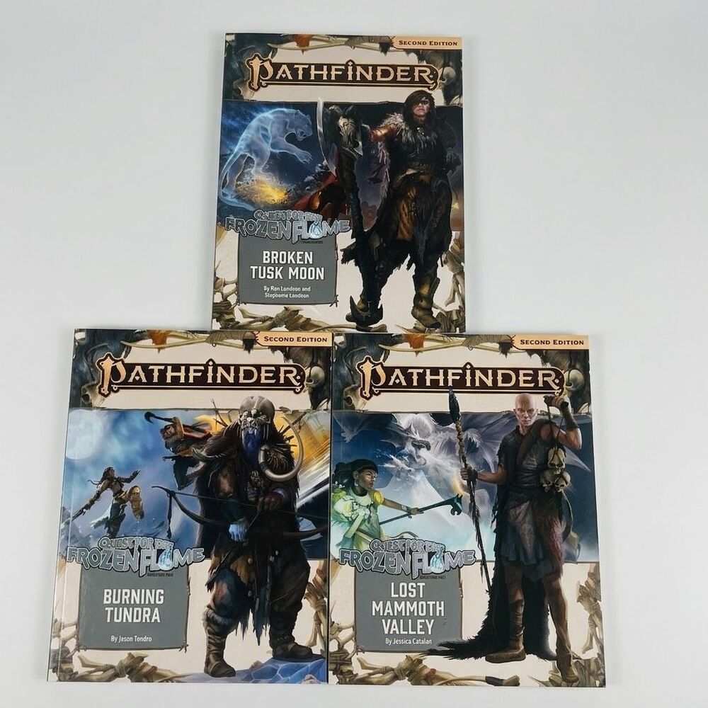 Pathfinder 2e Quest for the Frozen Flame Complete 3-Part Series RPG D&D Fantasy